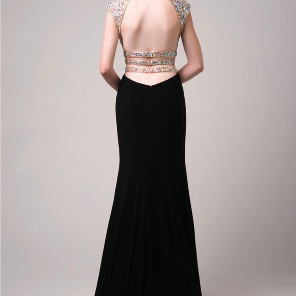 Envious Couture Prom Blue Rhinestones, Crystals, Pageant - Picture 2 of 6